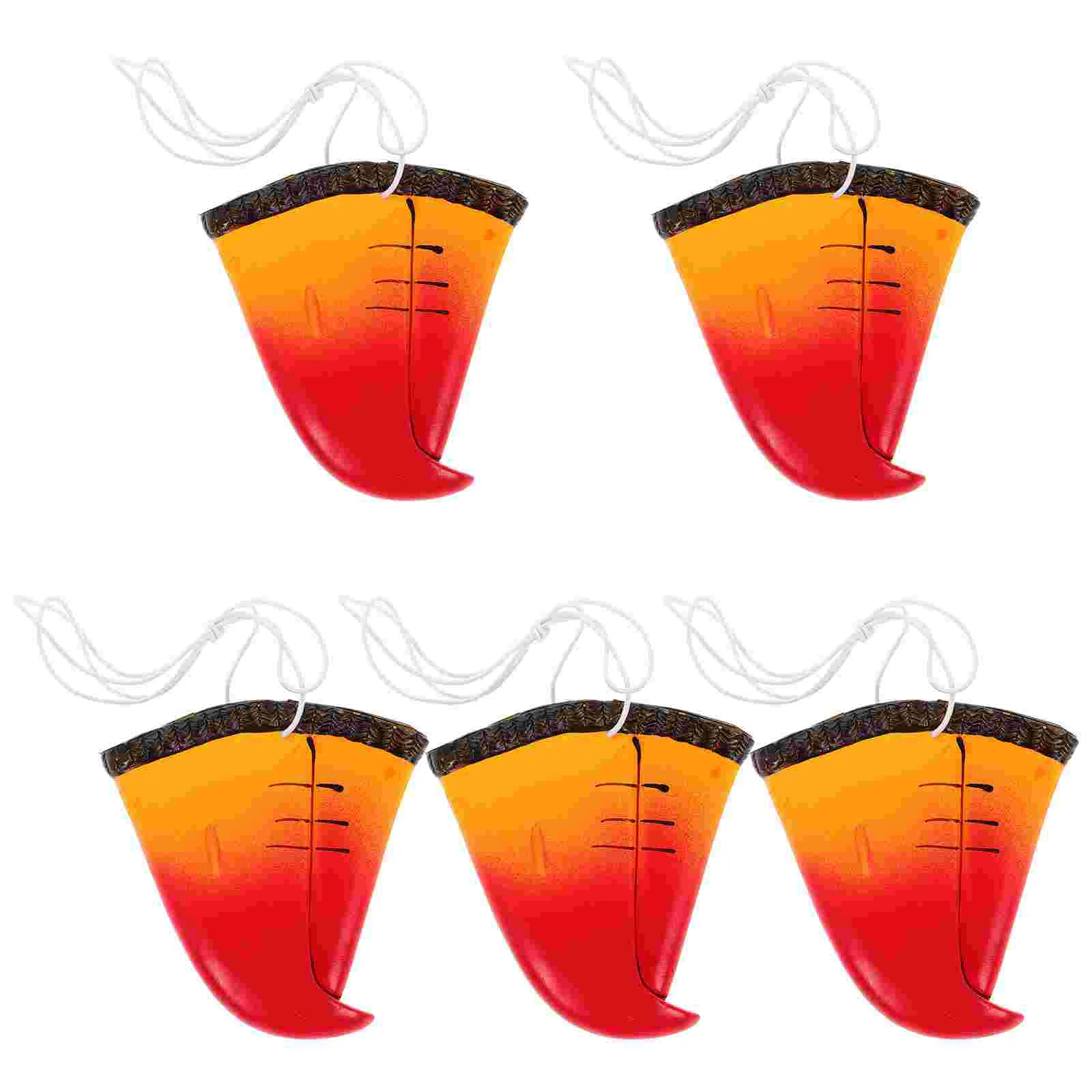 5 Pcs Parrot Nose Mask Ghost Circus Decorate Dress up Vinyl Small Cosplay Supplies Man Replaceable Prop Compact