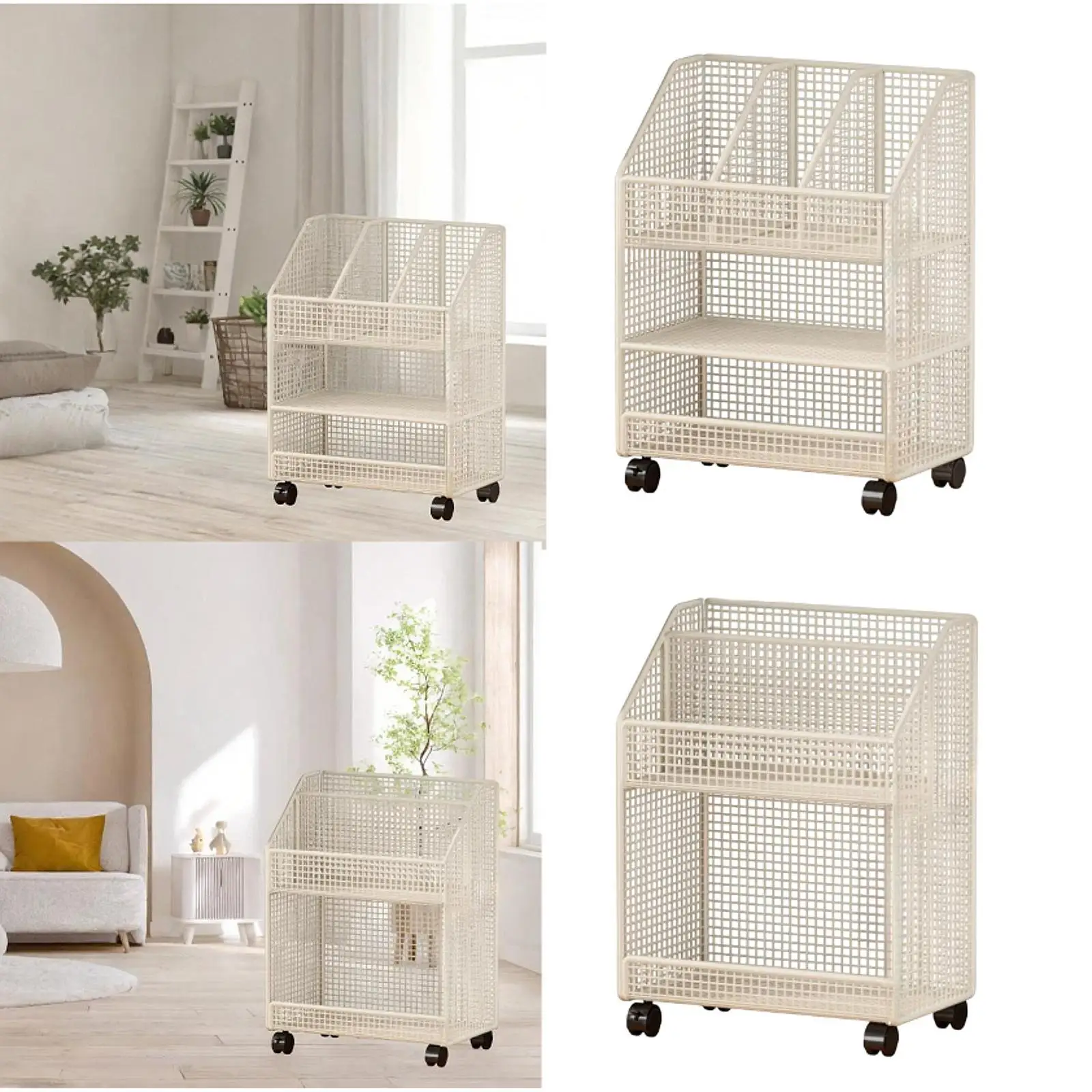 

Rolling File Cart Convenient Utility Cart for Bedroom Kitchen Bathroom