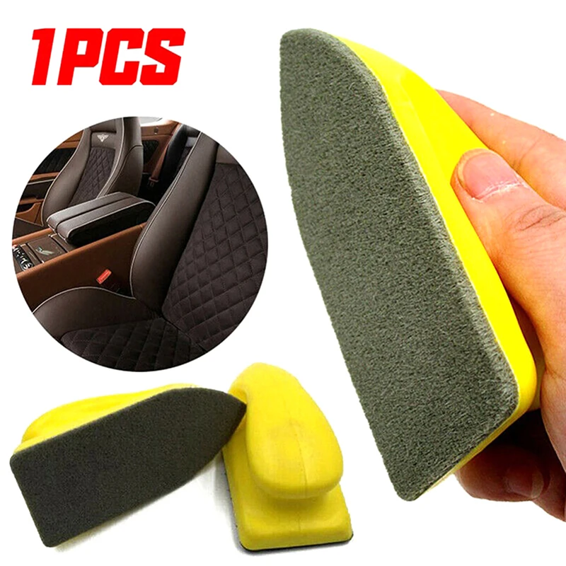 

NEW Detailing Clean Nano Brush For Car Leather Seat Care Auto Interior Cleaning Foam Brush Crevice Stain Removal Tools