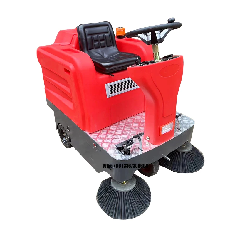 Ride-on Sweeper Can Climb Slopes with Front Lights and Water Spraying Device Sweeper Floor Cleaning Equipment