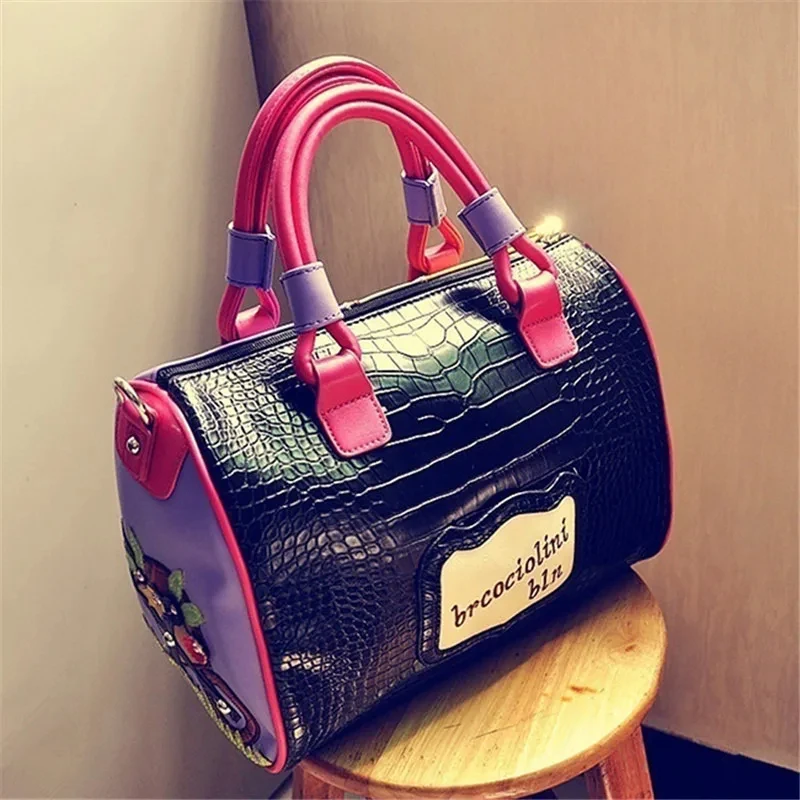 Super Quality Women Handbag Shoulder Boston Bag tote Italian PU Leather Bags Sac A Main Borse Candy Color Luxury Handbags