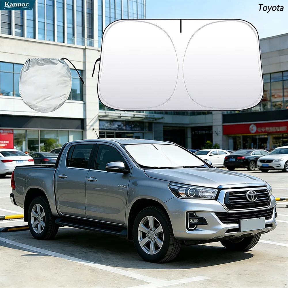 

Windshield Sun Shade For Toyota Hilux Vigo SR5 Car Sunshade Sun Visor Protector Foldable Blocks UV Rays