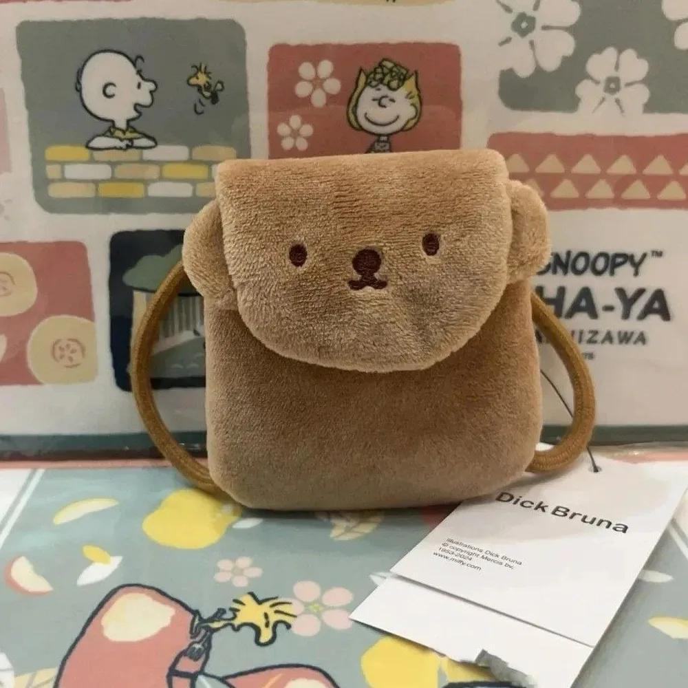 Kawaii ميفي لطيف قلادة الكرتون الأرنب بوريس أفخم حقيبة ظهر صغيرة النمذجة سماعة حقيبة التخزين مفتاح سلسلة الديكور فتاة هدية #3