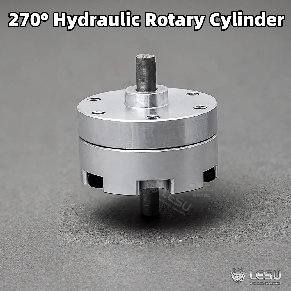 

270 ° Гидравлический вращающийся модуль, цилиндр 4 МПа, высокоточная модернизированная расширенная версия для деталей прицепа 1/14 Tamiya RC LESU