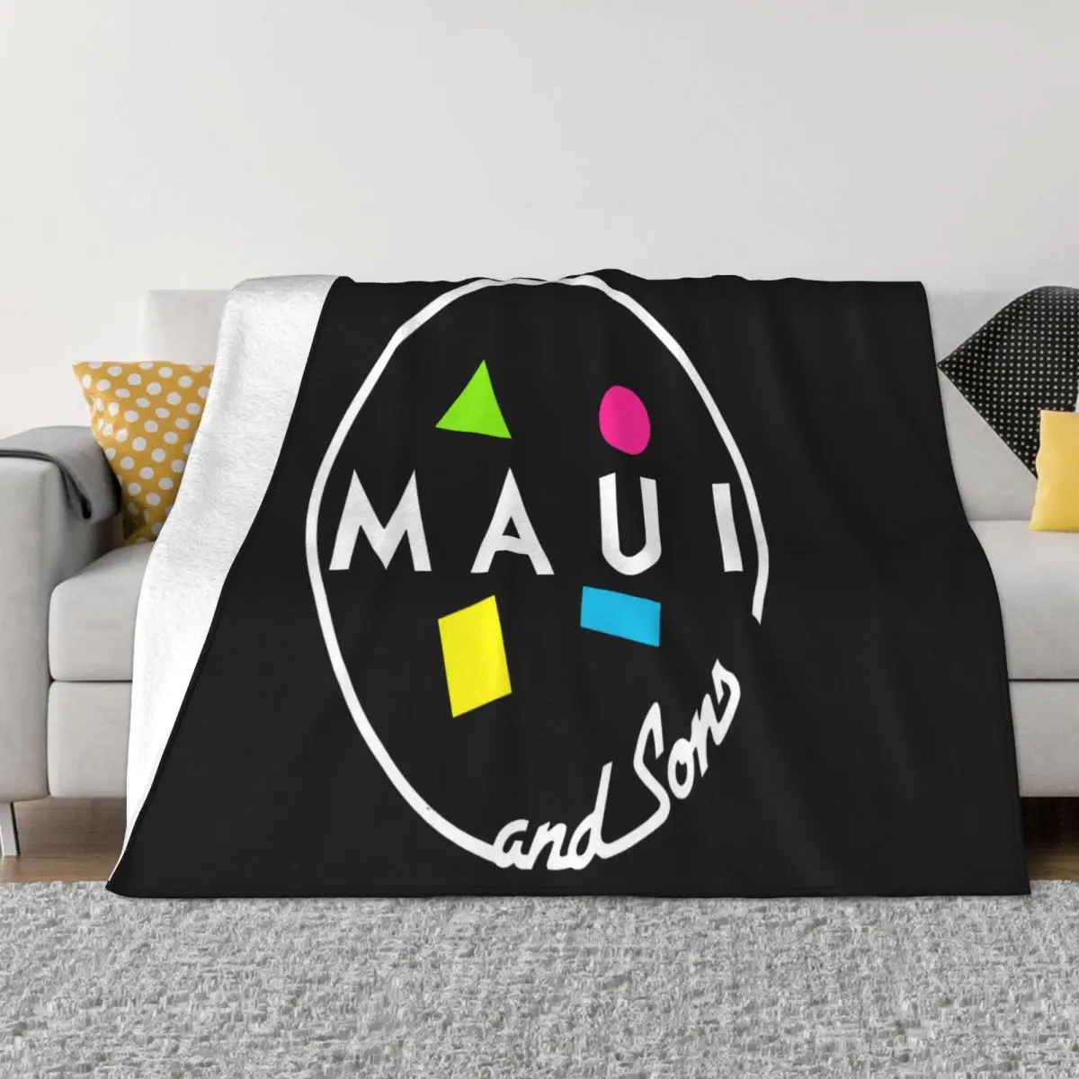 Maui And Sons 5 New Hot Sale Black Men Cotton Size S 3Xl 2019 New Fashion Men C Throw Blanket