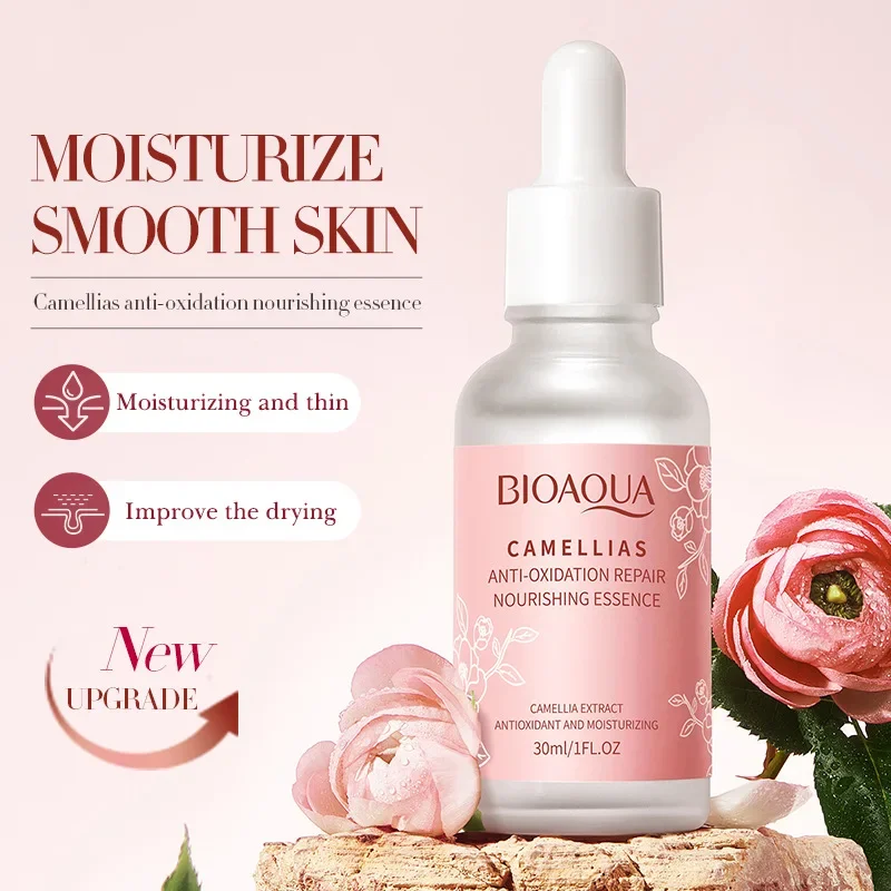 BIOAQUA Camellia Nourishing Face Essence Liquid Moisturizing Rejuvenating Anti-aging Skincare Facial Serum Skin Care for Face