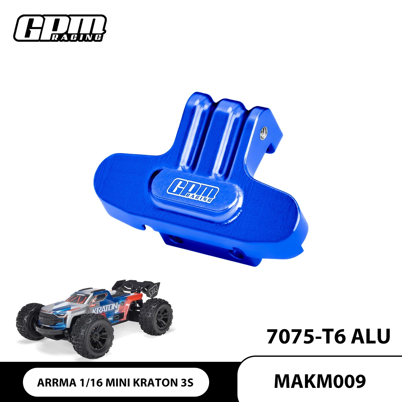 

GPM 7075 Alloy Rear Bumper For ARRMA 1/16 MINI KRATON 3S DSC