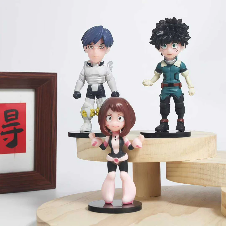 8CM My Hero Academia Anime Figur Deku Midoriya Izuku Figur Bakugou Katsuki Dabi All Might Boku no Hero Academia Actionfigur