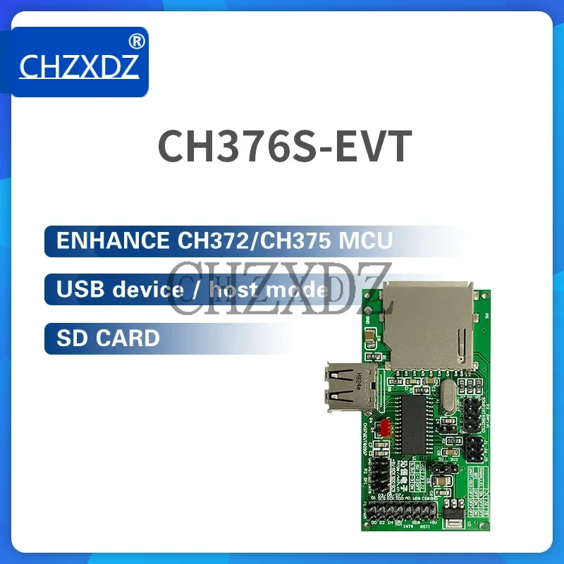 

CH376S Evaluation Board USB Device/ Host Mode SD Card UART/SPI 8-bit Parallel Port WCH