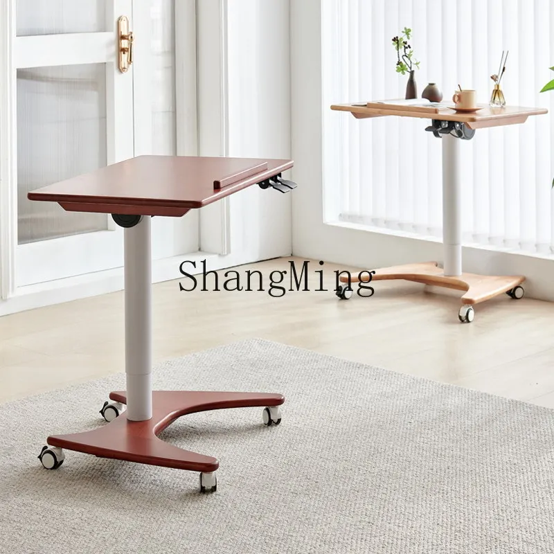 Table élévatrice SM pour petit appartement, table d'étude moderne et simple, bureau d'ordinateur amovible, établi sur pied