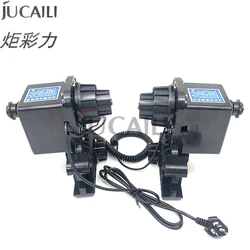 Jucaili large format printer 38mm/50mm double power paper roller kit 220V/110V printer roller take up system with double motor