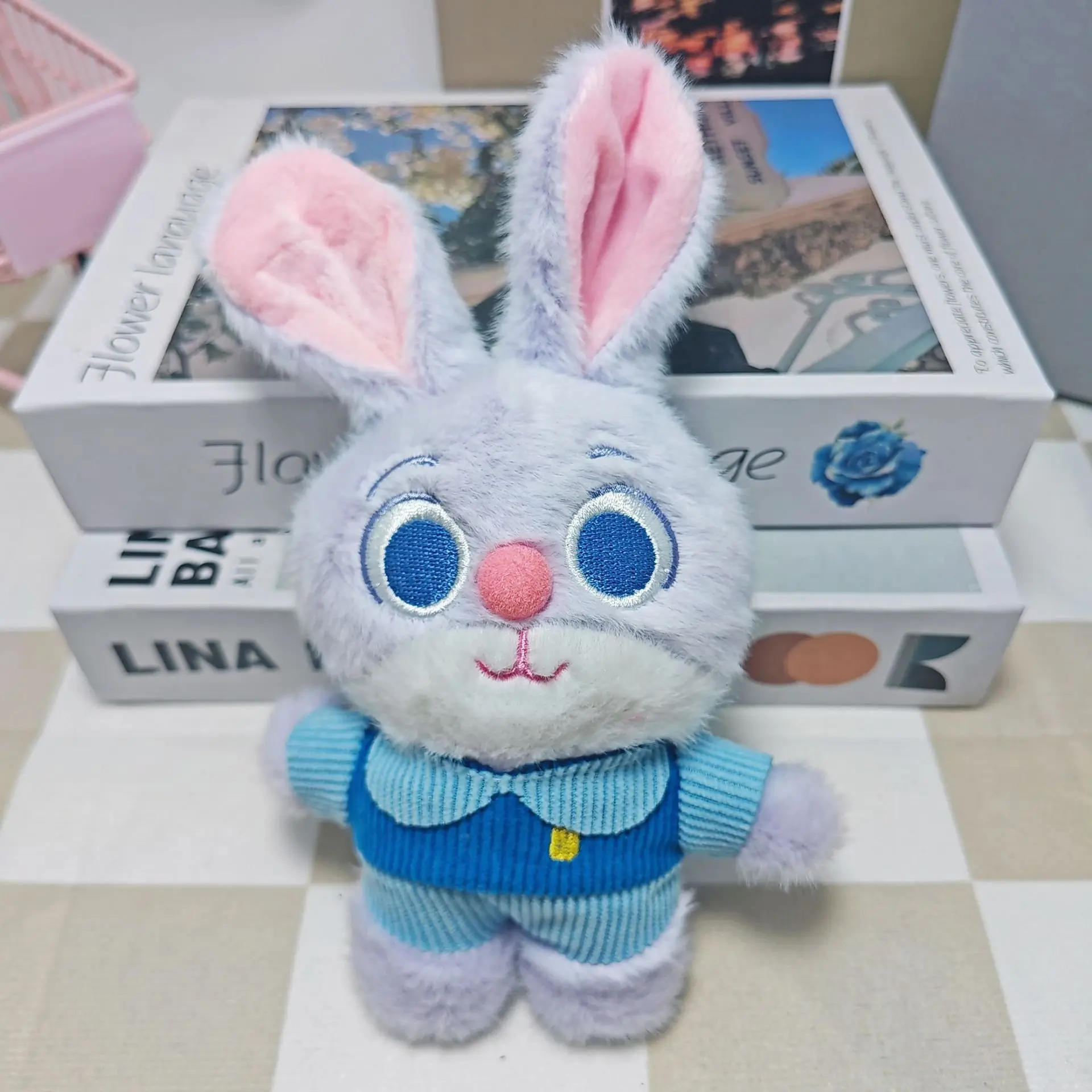 애니메이션 피규어 주디 플러시 백팩 펜던트 플러시 장난감 만화 & 귀여운 인형 키링 어린이 생일 선물