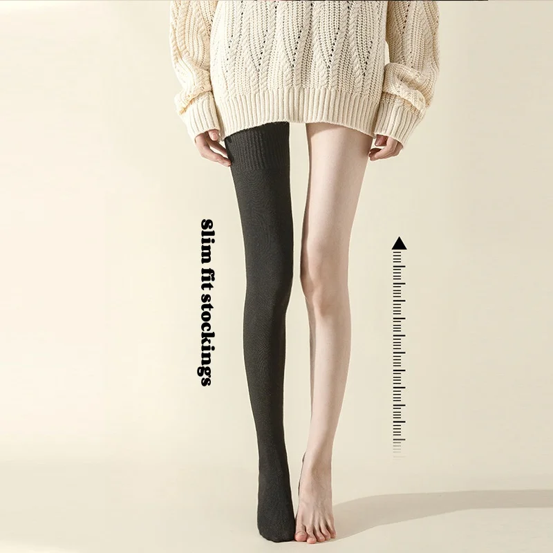 Women's Stockings Winter Thick Cotton Long Sock Knee Over-Knee Thigh-High Hosiery Spring Socks Leg Covers Female Wear Warm Socks