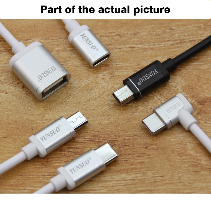 Mini USB Micro Type-c USB Male Female Transfer Extension Cable OTG Data Short Cable Dslr Camera USB Mobile Hard Drives Charging