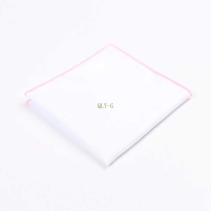 Serviette Hanky carré de poche blanc mouchoir hommes mariage qualité noël femmes fantaisie HB53