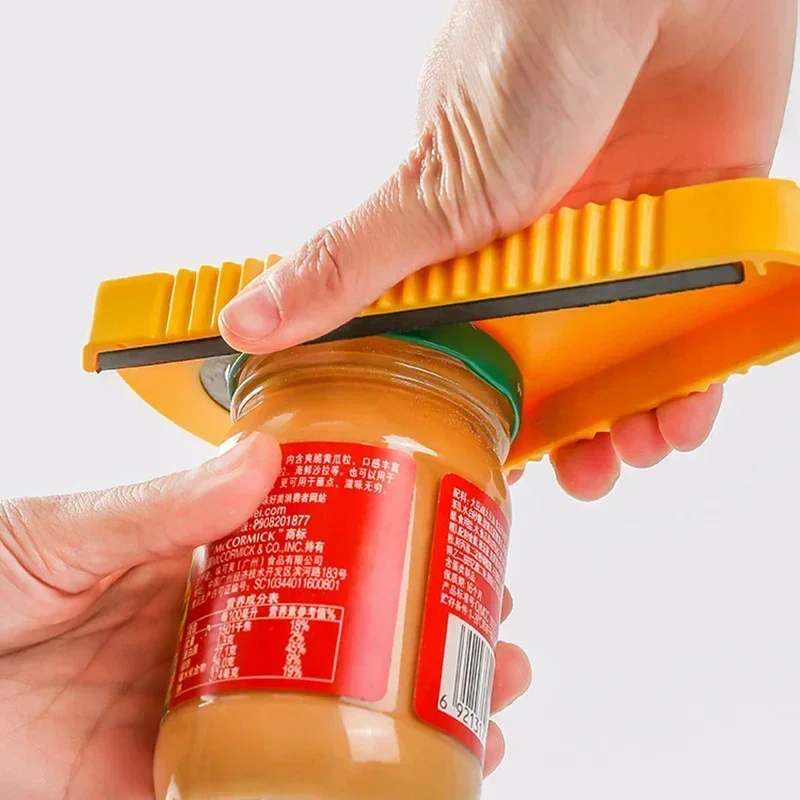 1PC Portable Bottle Opener Universal Canned Can Opener Non-slip Labor Saving Twist Bottle Cap Beer Open Cap Kitchen Gadgets image 2