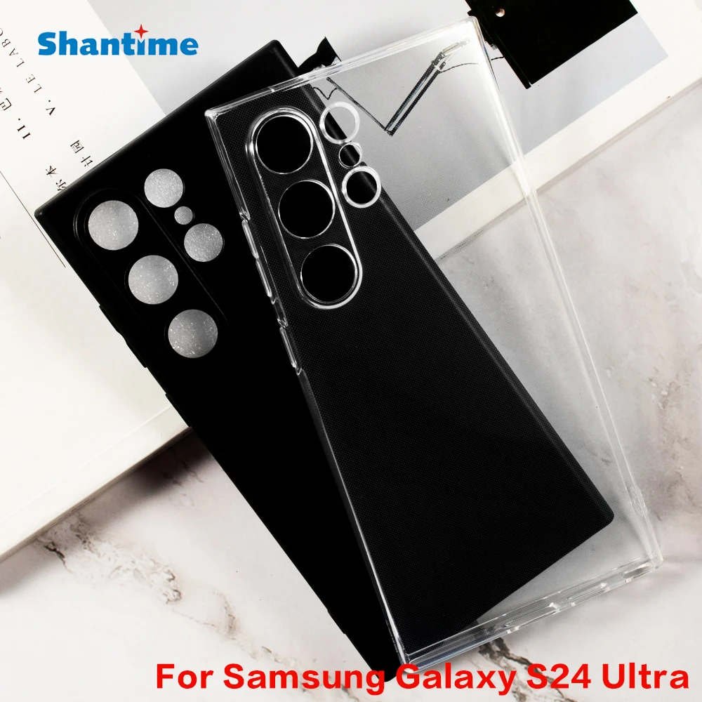 For Samsung Galaxy S24 Ultra Gel Pudding Silicone Phone Protective Back Shell Soft TPU Case