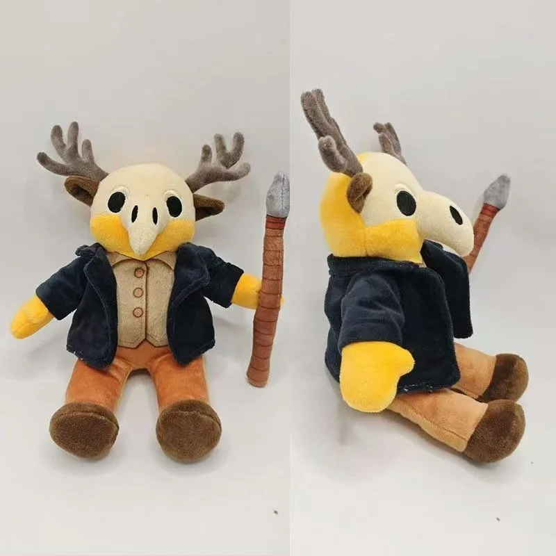 

Stuffed 20cm 99 Nights in The Forest Cute the Black Clothes Deer Plush Toy for Kids Fans Cosplay Birthday Holiday Gifts Collect