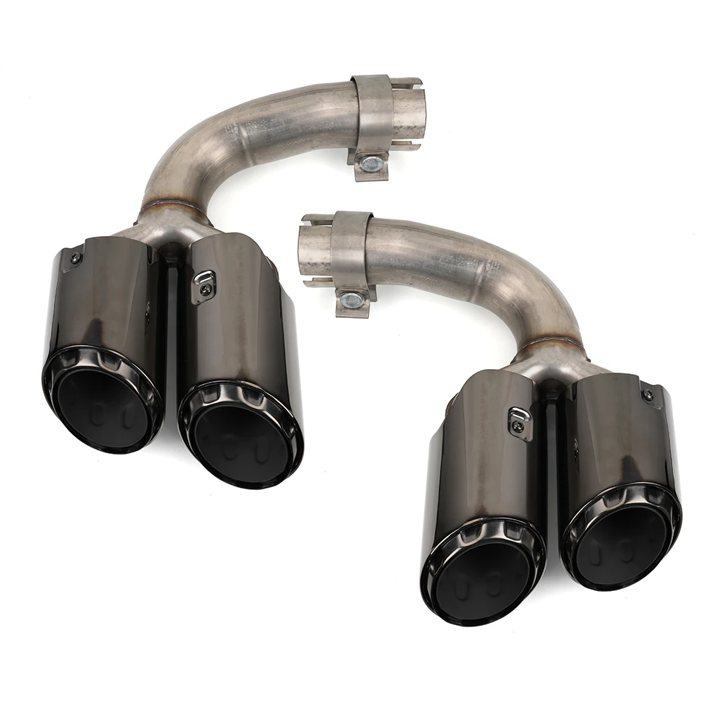 RASTP-Car Exhaust Tip Exhaust System Pipe Muffler Tip Car Tail Air Outlet Vent Body Kit For Porsche Cayenne 2018-2022 CR2037