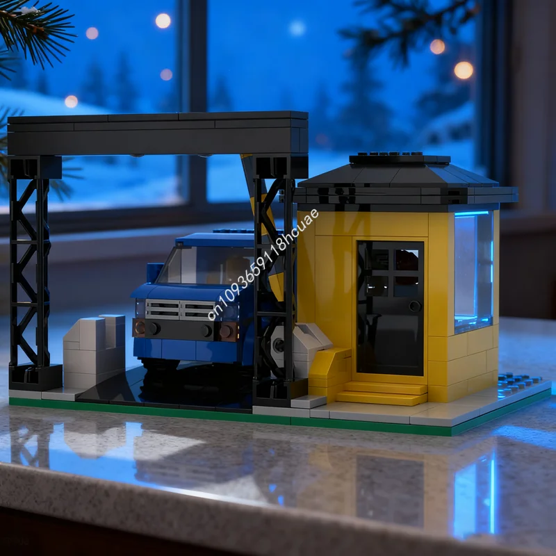 

208 шт. MOC модульная кабина, модульная модель, строительные блоки, архитектура, сборка, рождественский подарок, игрушки «сделай сам», креативная идея, кирпич