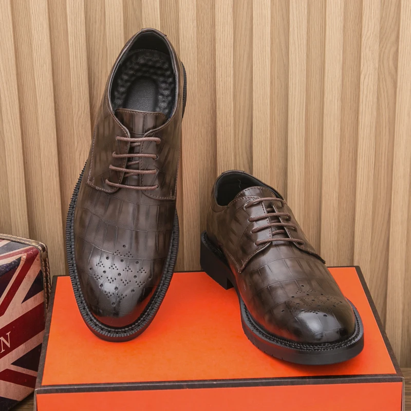 

Мужские туфли дерби: модные, удобные, с комбинированным дизайном, для делового и повседневного стиля