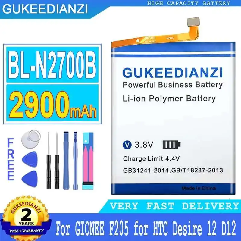 

2900mAh Lightweight For Gionee F205 For Htc Desire 12 D12 BL-N2700B Mobile Phone Battery