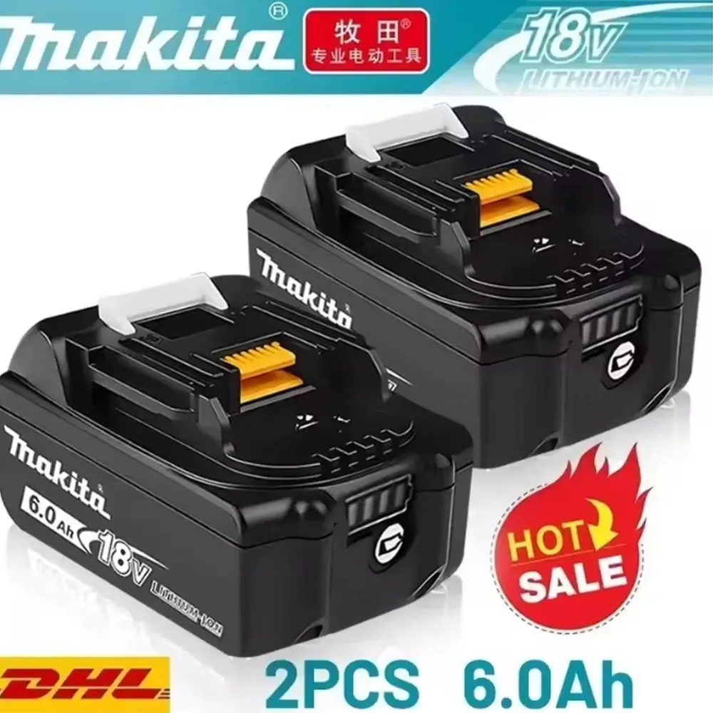 

Original Makita battery, 18V 6.0Ah rechargeable battery, power tool BL1830 BL1840、BL1850、BL1860B、 Makita 18V lithium battery