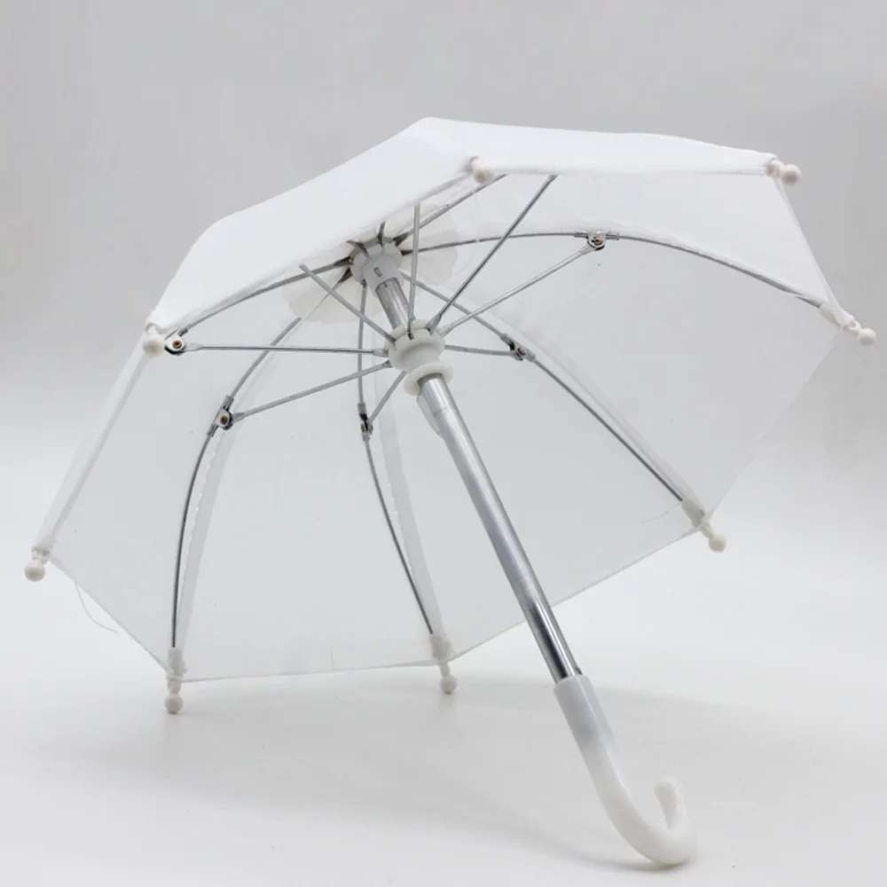 1Pc Baby Doll Rain Gear Toy Umbrella Mini Umbrella Doll Accessories Children Multicolor Toy Clothing Decoration