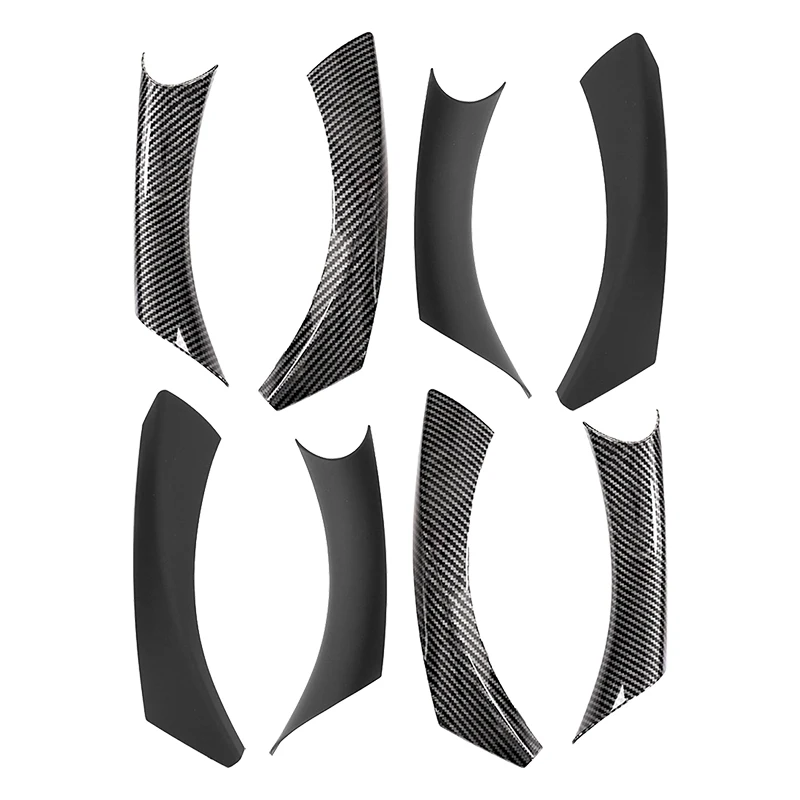 1 paar Carbon Faser/schwarz Auto Innen Türgriff Fit Für BMW E90 E91 E92 3 Serie RHD LHD links Rechts Türgriff Abdeckungen ABS