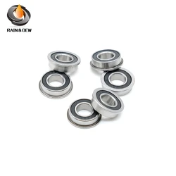 10Pcs F688 2RS Bearing 8x16x5 mm ABEC-7 Flanged Miniature Ball Bearings F688RS For 3D Printer F623RS 3x10x4mm F695RS 5x13x4mm