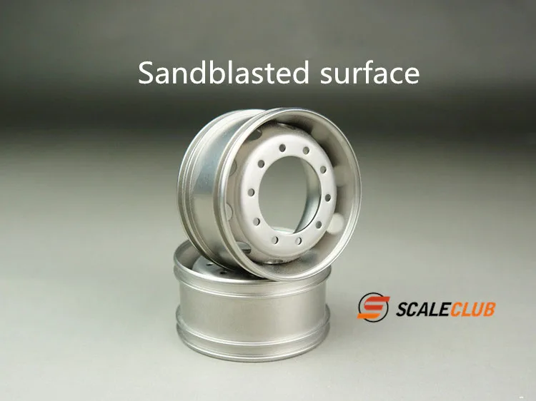 Scaleclub SC Metal Front Wide & Narrow Wheel Hub, Universal Upgrade Parts for Tamiya 1/14 RC Tractor Tipper Truck Model