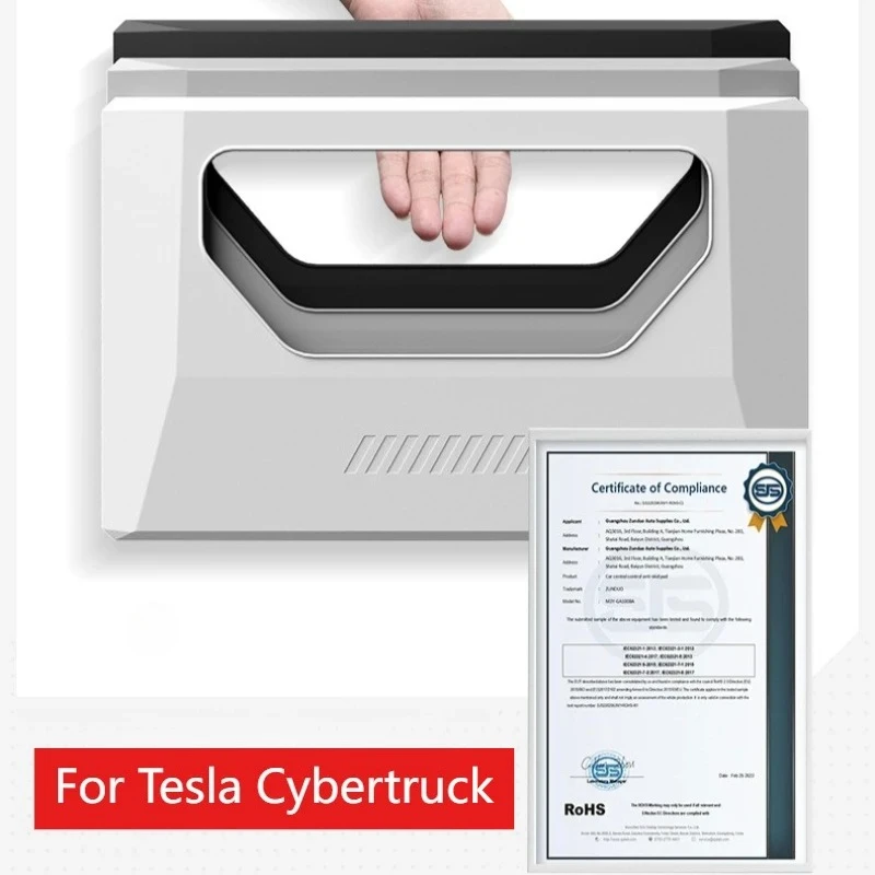 For Tesla Cybertruck 2024-2026+ Center Control Screen Protective Cover Silicone Crash Protection Frame Interior Car Accessories