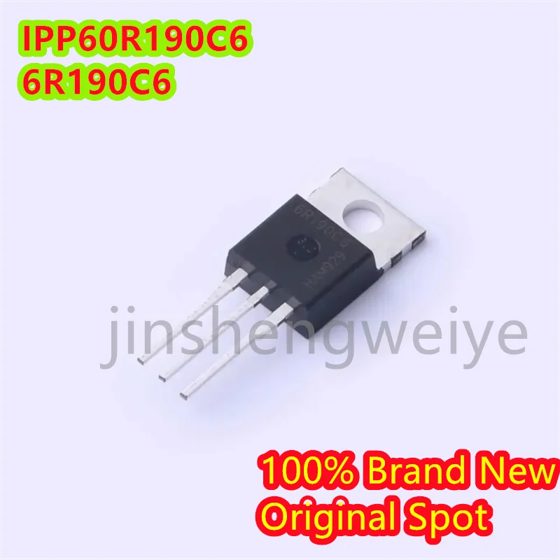 

Hot Selling MOS IPP60R190C6 6R190C6 100% Brand New Original N Channel 650V 59A TO-220 5PCS Free Shipping Electronics