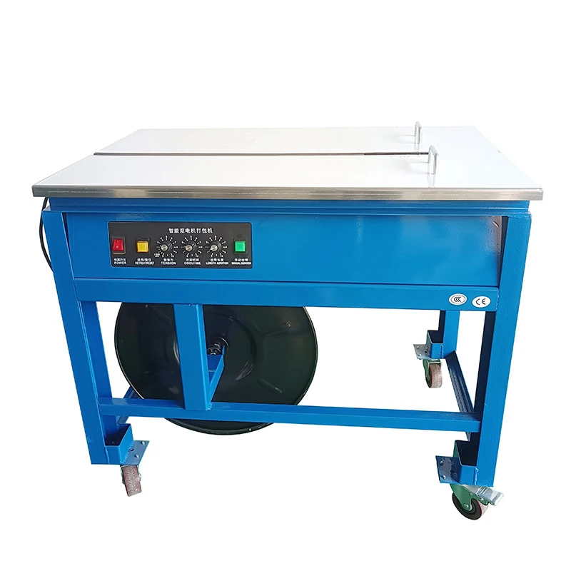 Stainless Steel Table Strapping Machine for Food Packaging Line