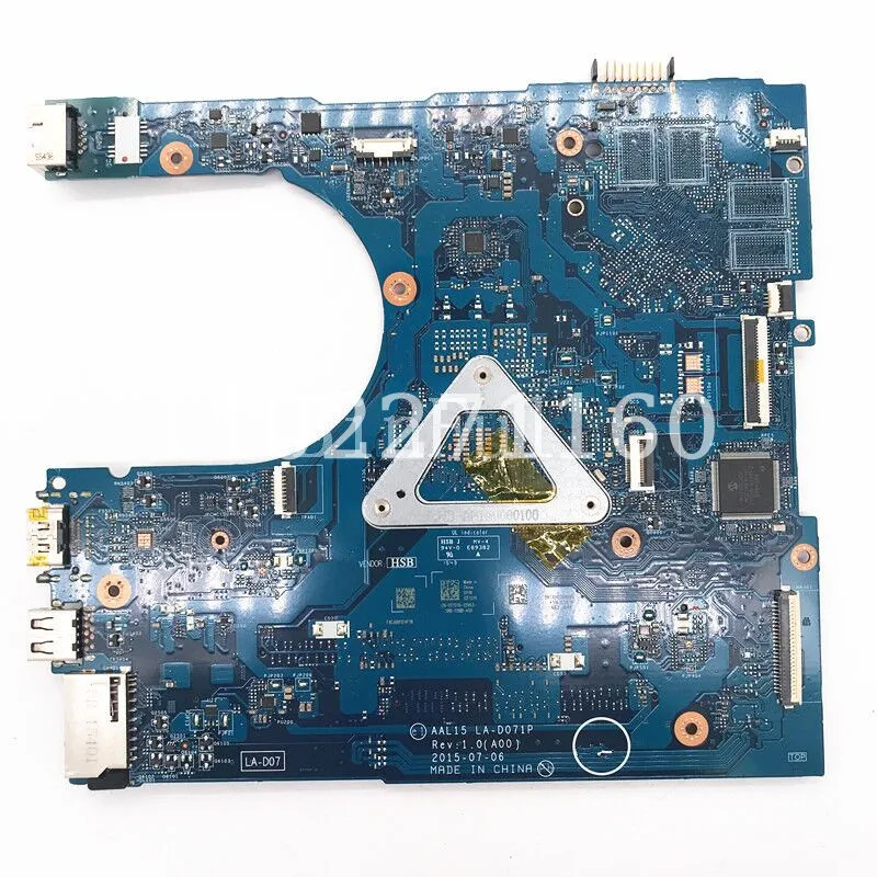 CN-027G19 027G19 27G19 With SR2EU I3-6100U CPU Mainboard AAL15 LA-D071P For DELL 15 5559 Laptop Motherboard 100%Full Tested Good