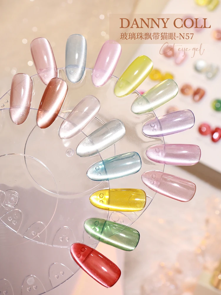 Danny Coll 28 kolorów Zestaw kleju do paznokci Cat eye Salon paznokci Żel ultrafioletowy Ekologiczny klej roślinny Nietoksyczny zestaw do zdobienia paznokci