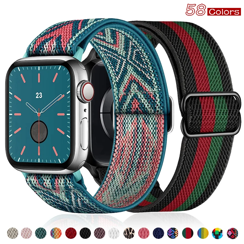 Correa Scrunchie para Apple Watch Band pulsera Correa 44 mm SE Iwatch Series 9 6 7 8 41mm 45mm 40mm 49mm Ultra 2 cinturón