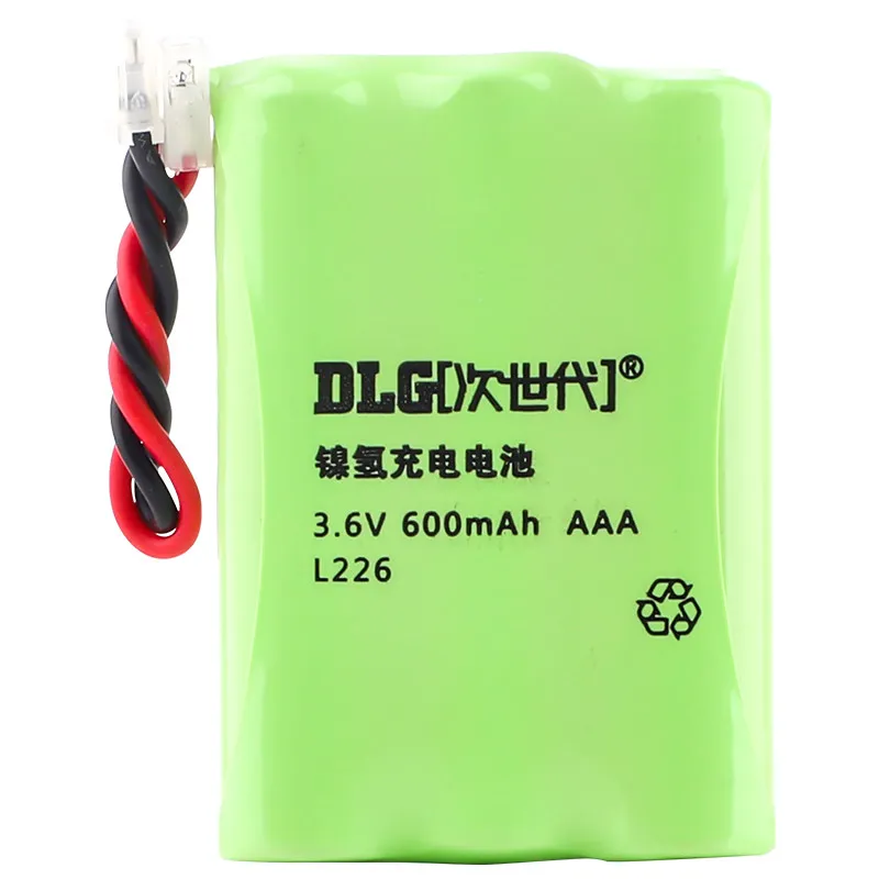 Next-generation l226 ni-mh rechargeable battery 3.6v600mah aa battery pack cordless female phone battery 10PCS