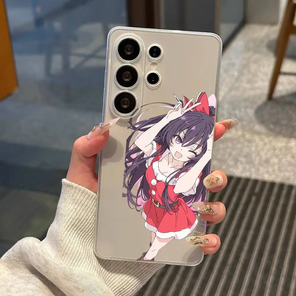 Date A Live Tohka Yatogami Phone Case For Samsung S25,S24,S21,S22,S23,S30,Ultra,S20,Plus,Fe,Note,10,9,5G Transparent