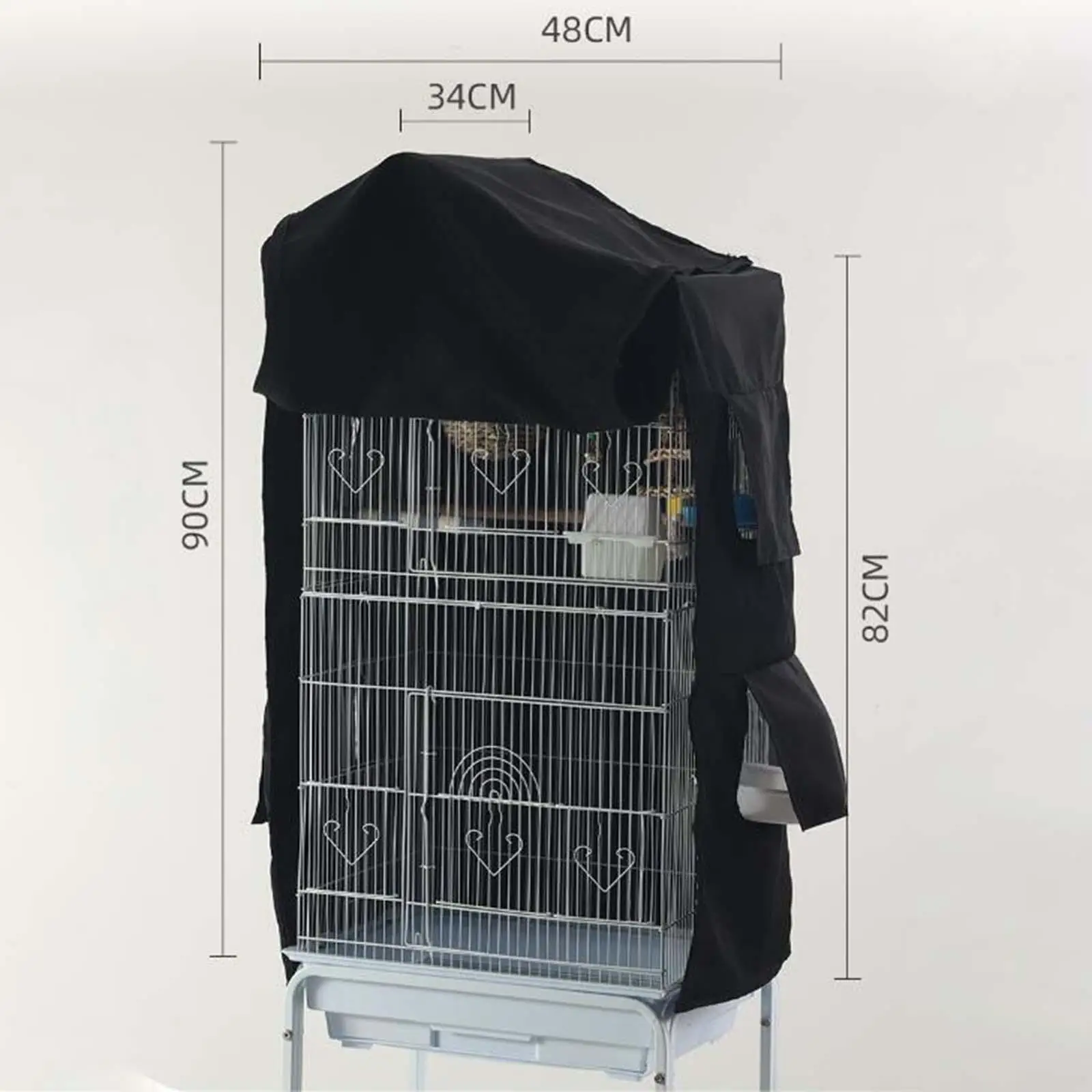 Bird Cage Cover Cotton Blackout Universal Parrot Sleep Supplies Animal Pet Helper for Big Bird Cages Indoor