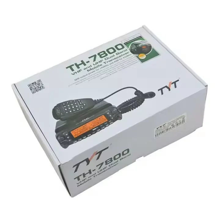 TYT TH-7800 Мобильная радиостанция высокой мощности 50 Вт, двухдиапазонная УКВ УВЧ автоматическая двусторонняя радиостанция с поперечным повторивателем