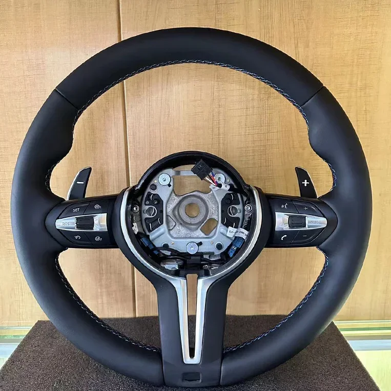 

Fit for BMWs M2 M3 M4 M5 M6 F30 F35 F10 F18 F87 F80 F20 F25 F26 F36 F32 F06 E46 E60 E90 Full Leather Custom Steering Wheel