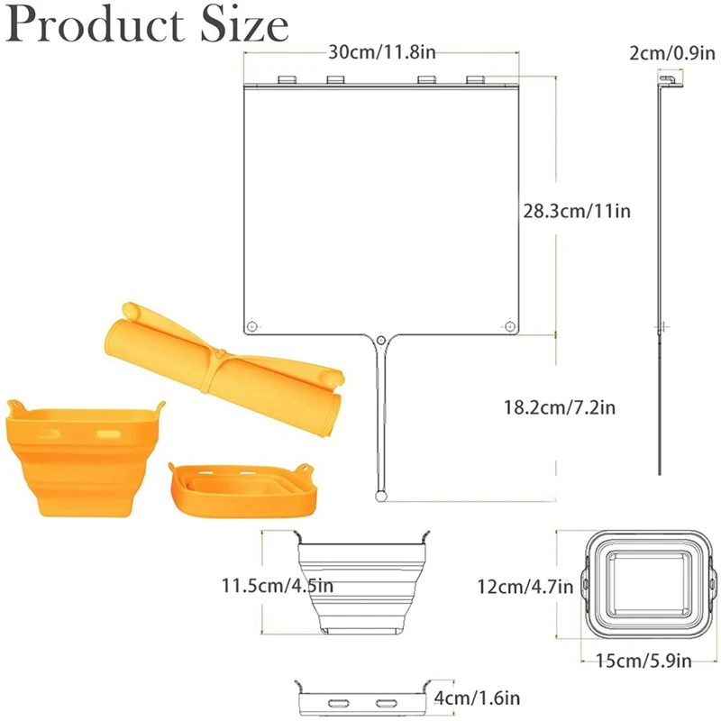 New Kitchen Multifunctional Silicone Cutting Board Storage Board, Kneading Mat, Foldable Fruit Silicone Cutting Board