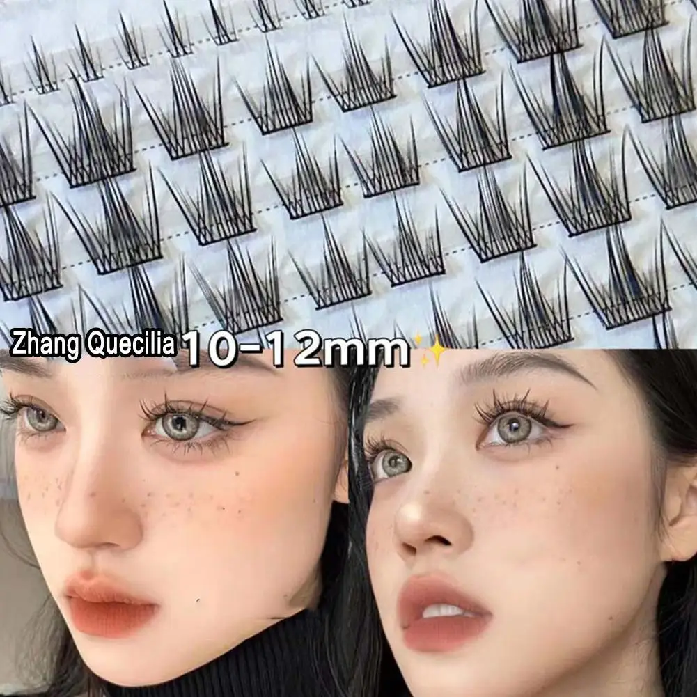 160 Kępki Segmentowych Rzęs Naturalne Puszyste Podkręcone Duża Pojemność Przedłużanie Rzęs Mały Diabełek Sztuczne Rzęsy Narzędzie do Makijażu