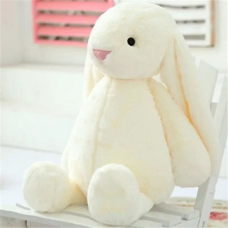 30/40cm Long Ear Soft Stuffed Bunny Doll Sleeping Toy Cute Baby Rabbit Plush Toy Girls Kids Kawaii Plush Animal Birthday Gifts