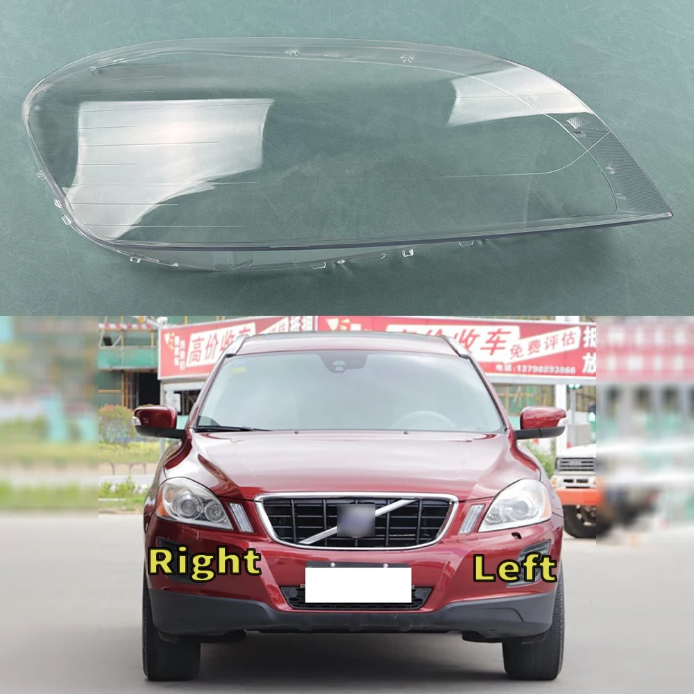 

Front Headlight Cover Transparent Lamp Shade For Volvo XC60 2009~2013 Headlamp Shell Lens Plexiglass Replace Original Lampshade