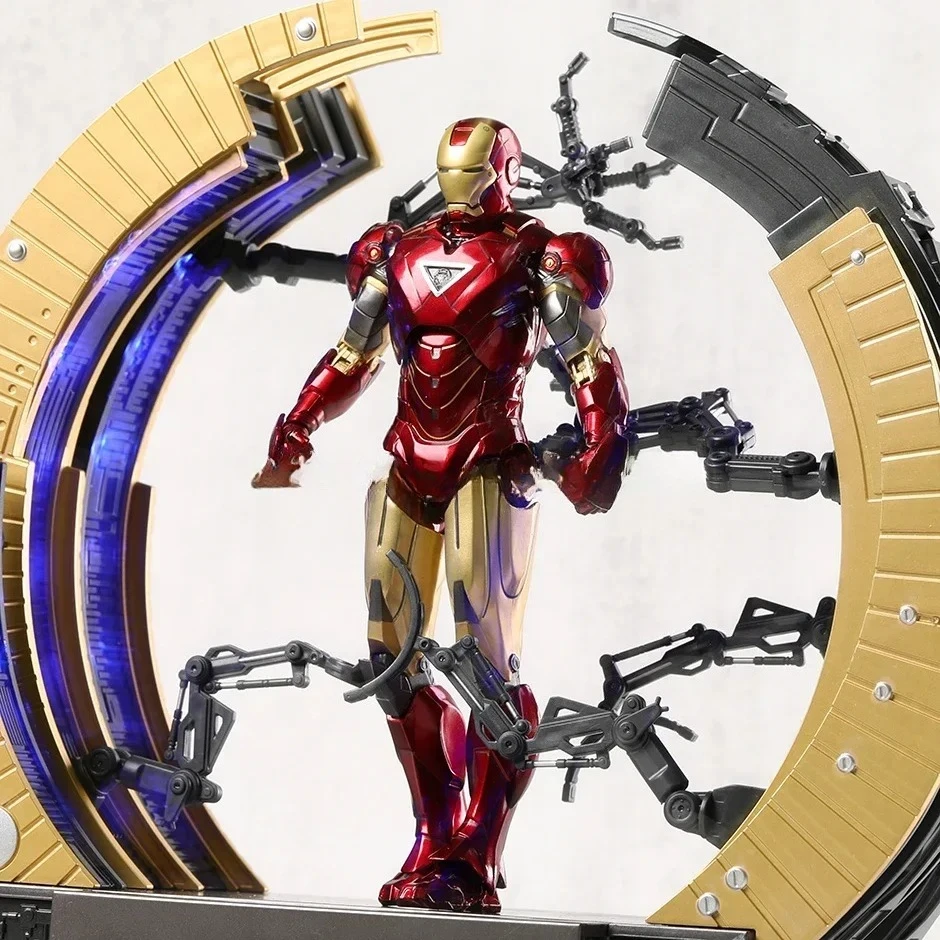 ZD Toys Iron Man MARK VI Set Gantry Series Action Figure PVC Figuur Model Collectie Speelgoed Cadeau