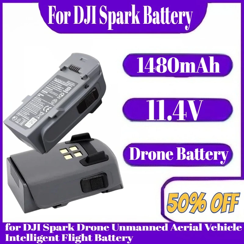 

New 1480mAh 11.4V Battery for DJI Spark Drone Unmanned Aerial Vehicle Intelligent Flight Battery