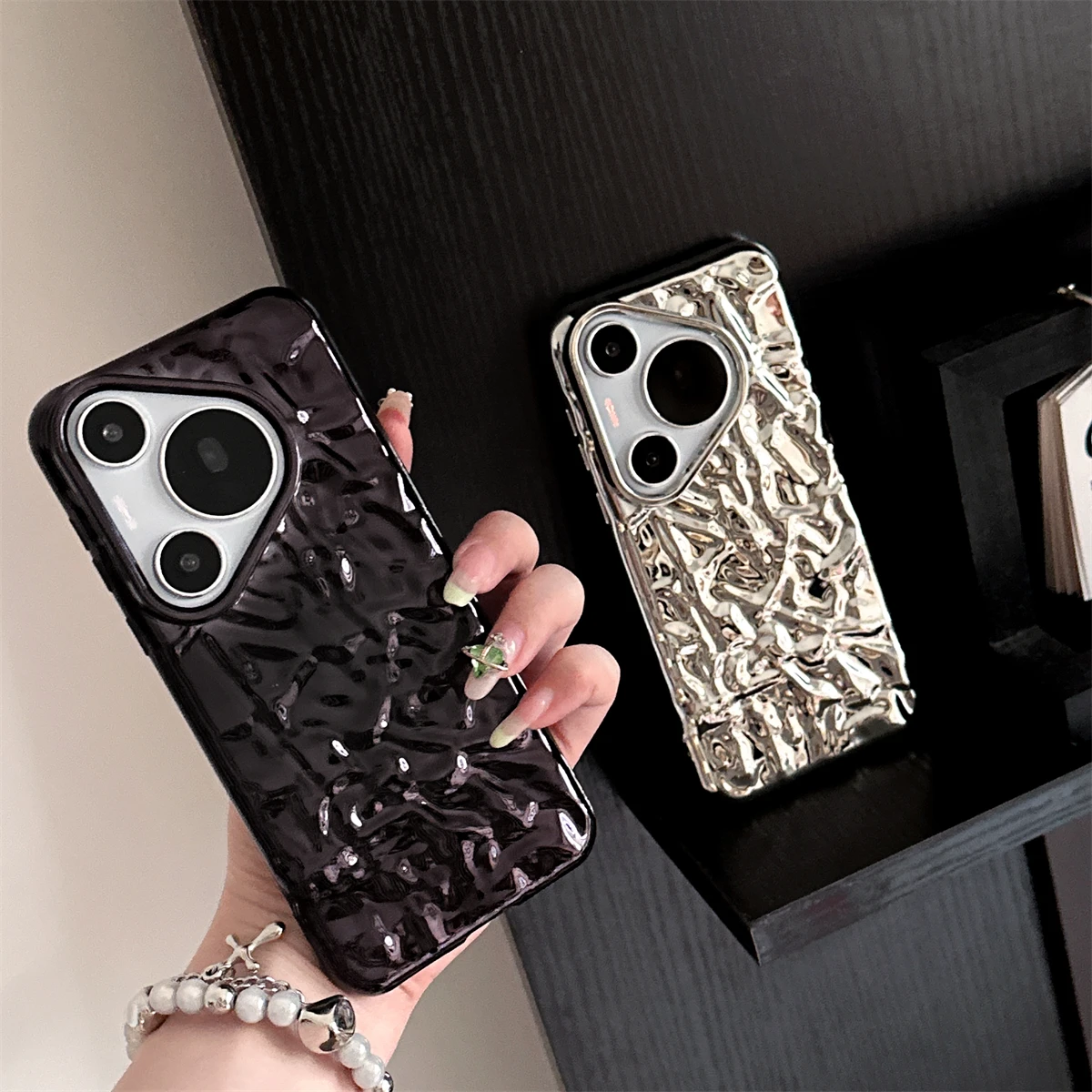 Dream Shell Silver Foil Cases for Huawei Mate 30 40 50 60 P30 P40 P50 P60 Pura 70 Pro Ultra Honor 9X 9A 30Pro Glitter Soft Cover