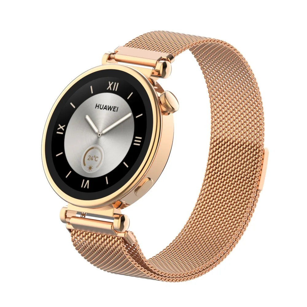 Correa de acero inoxidable para reloj inteligente, pulsera para Huawei Watch GT 4 de 41mm, 18mm, Garmin Venu 3S 2S/Vivoactive 3S 4S 255S 265S